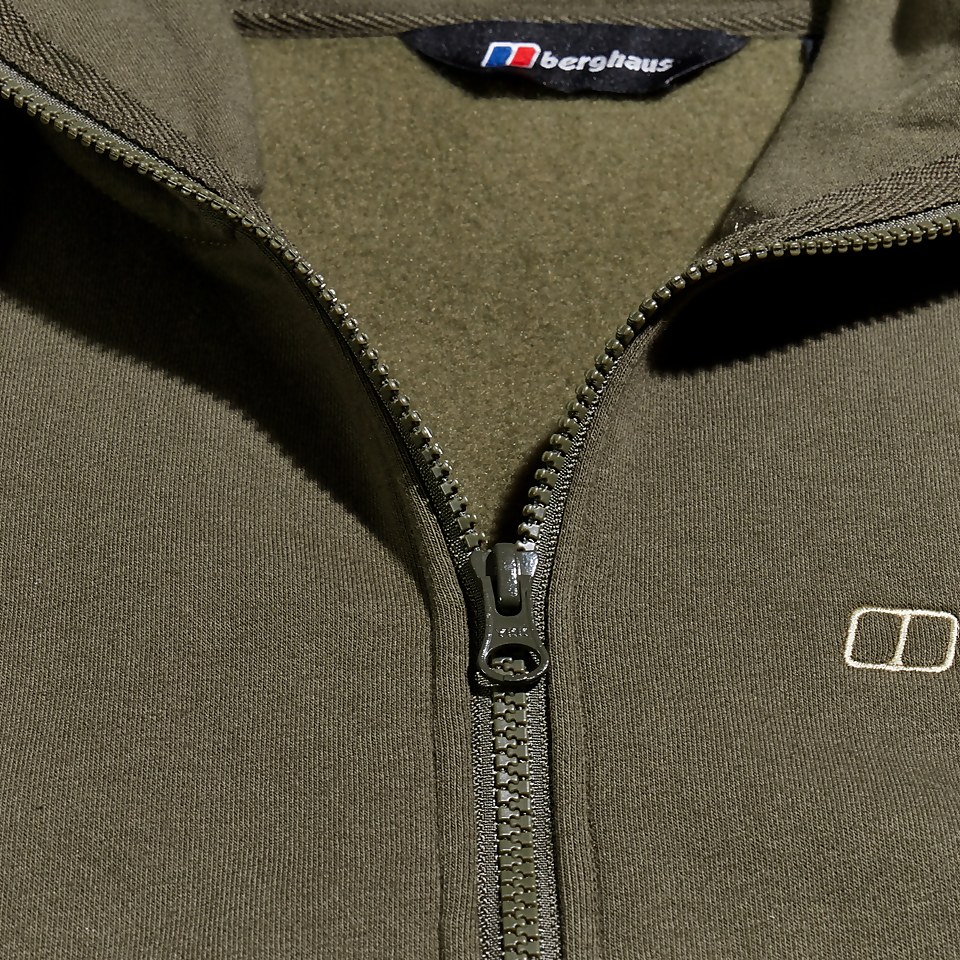 Logo Full Zip Hoodie für Herren - Dunkelgrün