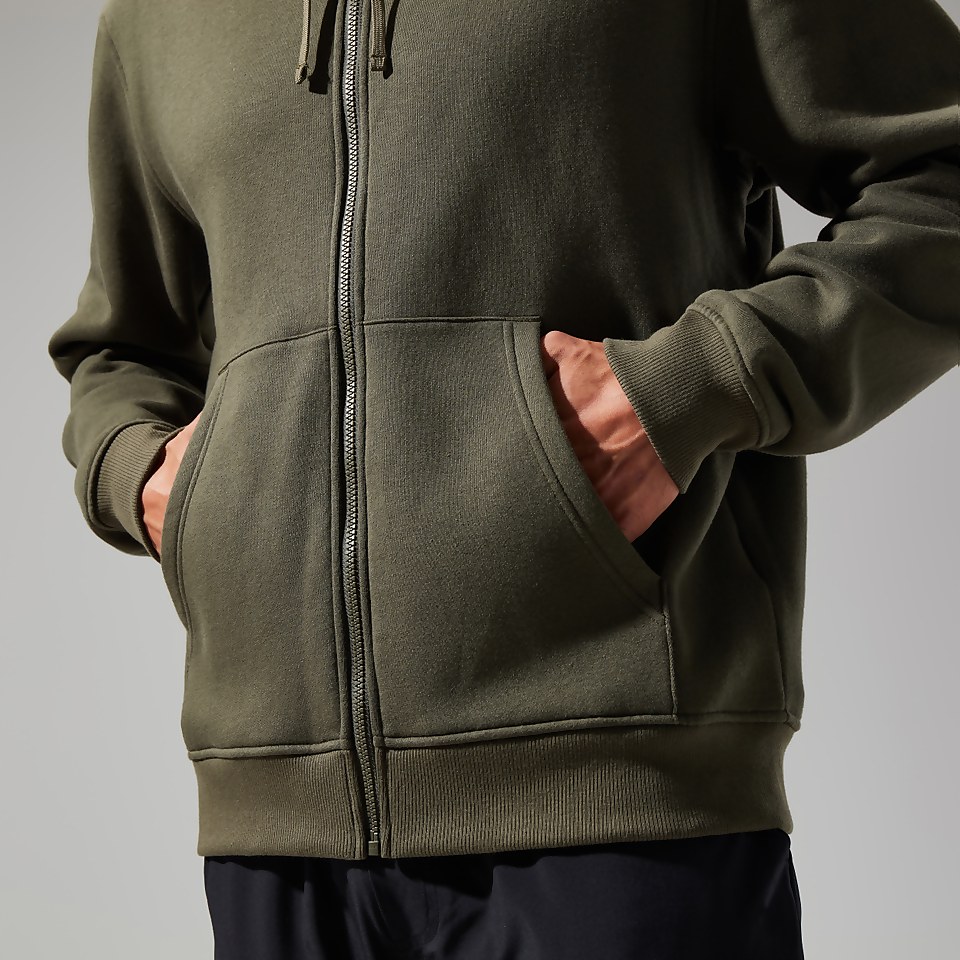 Logo Full Zip Hoodie für Herren - Dunkelgrün