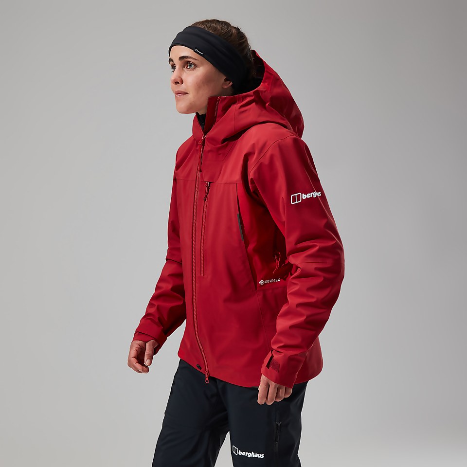 Women's MTN Seeker GTX Jacket - Dark Red/Red