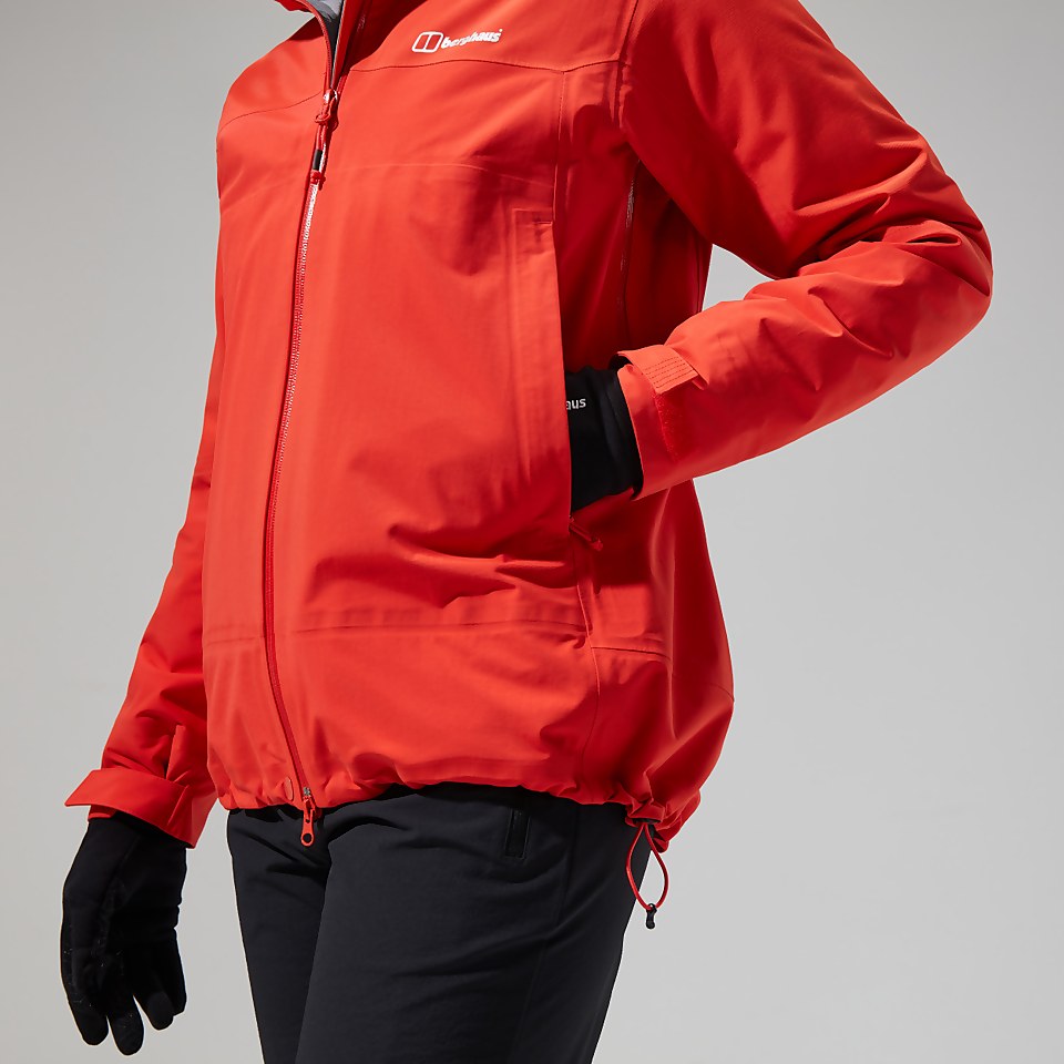 Women's Highland Storm 3L Waterproof Jacket - Orange