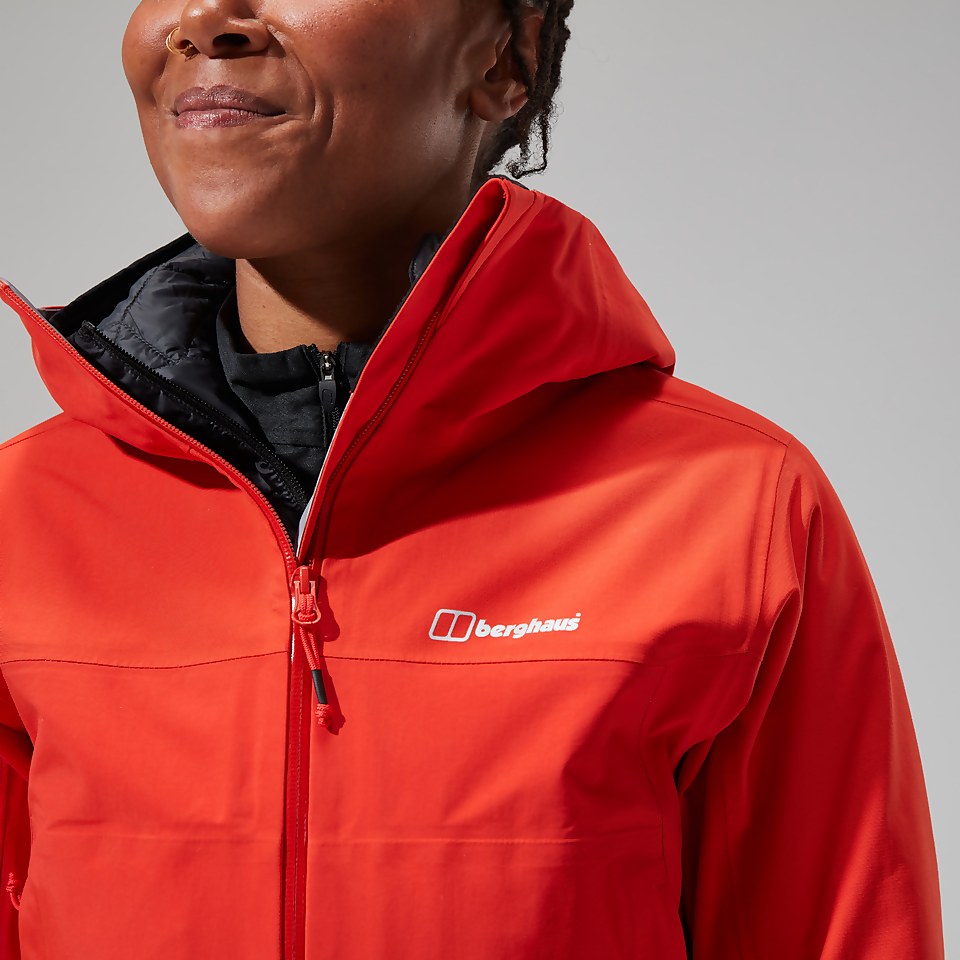 Women's Highland Storm 3L Waterproof Jacket - Orange