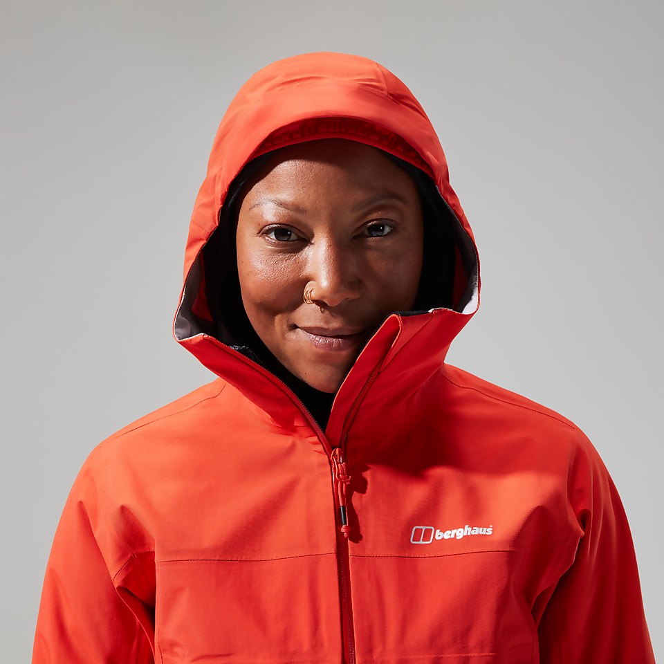 Women's Highland Storm 3L Waterproof Jacket - Orange