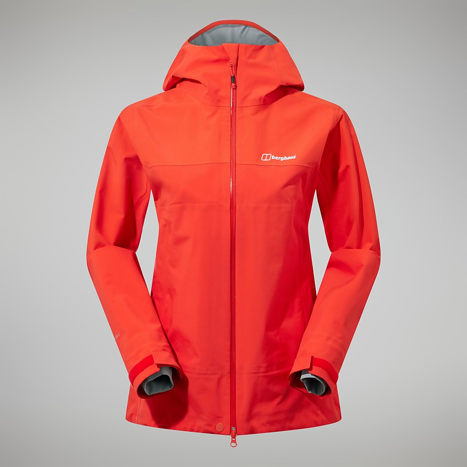 Women's Highland Storm 3L Waterproof Jacket - Orange