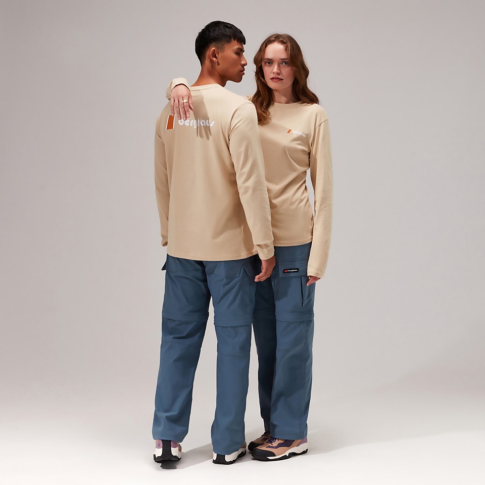 Unisex Orginal Heritage F&B Logo Long Sleeve T-Shirt - Natural