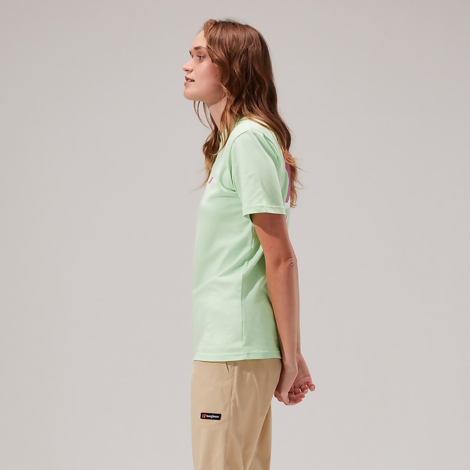 Unisex Skyline Lhotse Short Sleeve Tee - Light Green