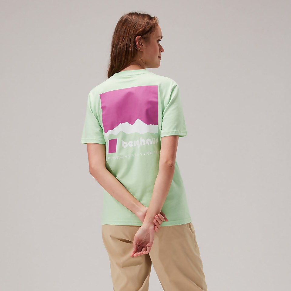 Unisex Skyline Lhotse Short Sleeve Tee - Light Green