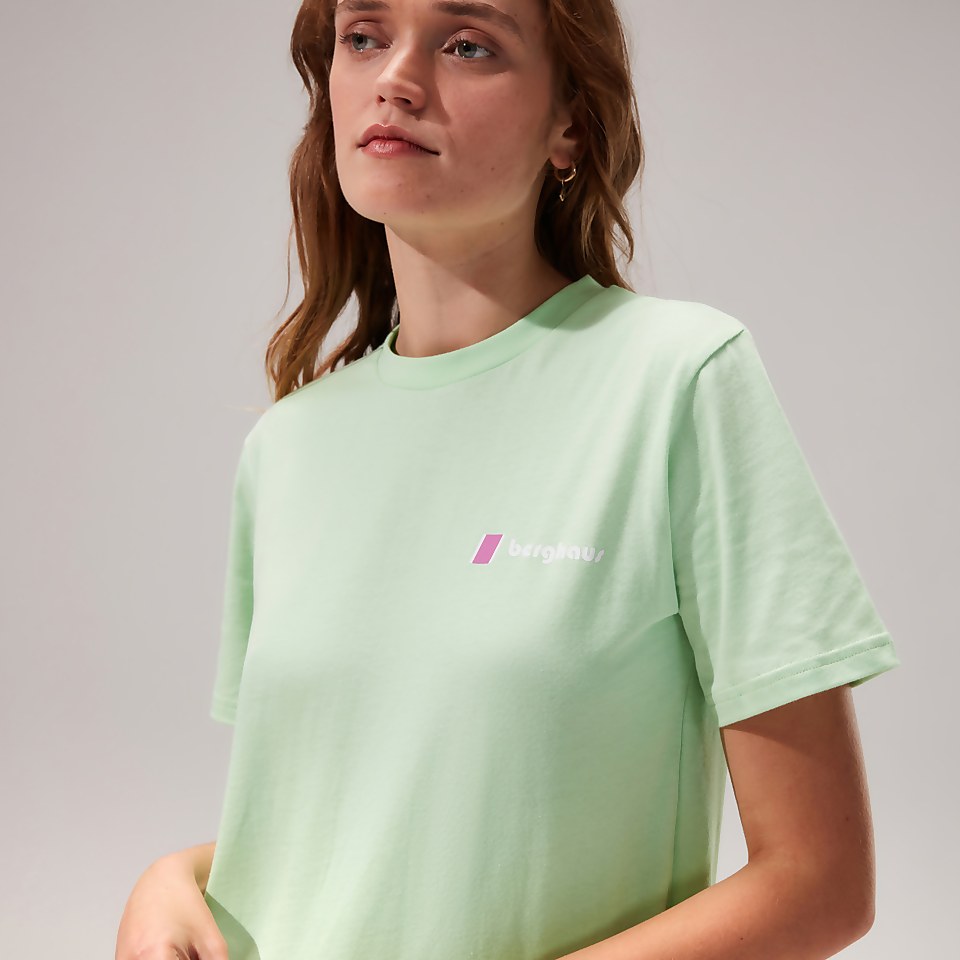 Unisex Skyline Lhotse Short Sleeve Tee - Light Green
