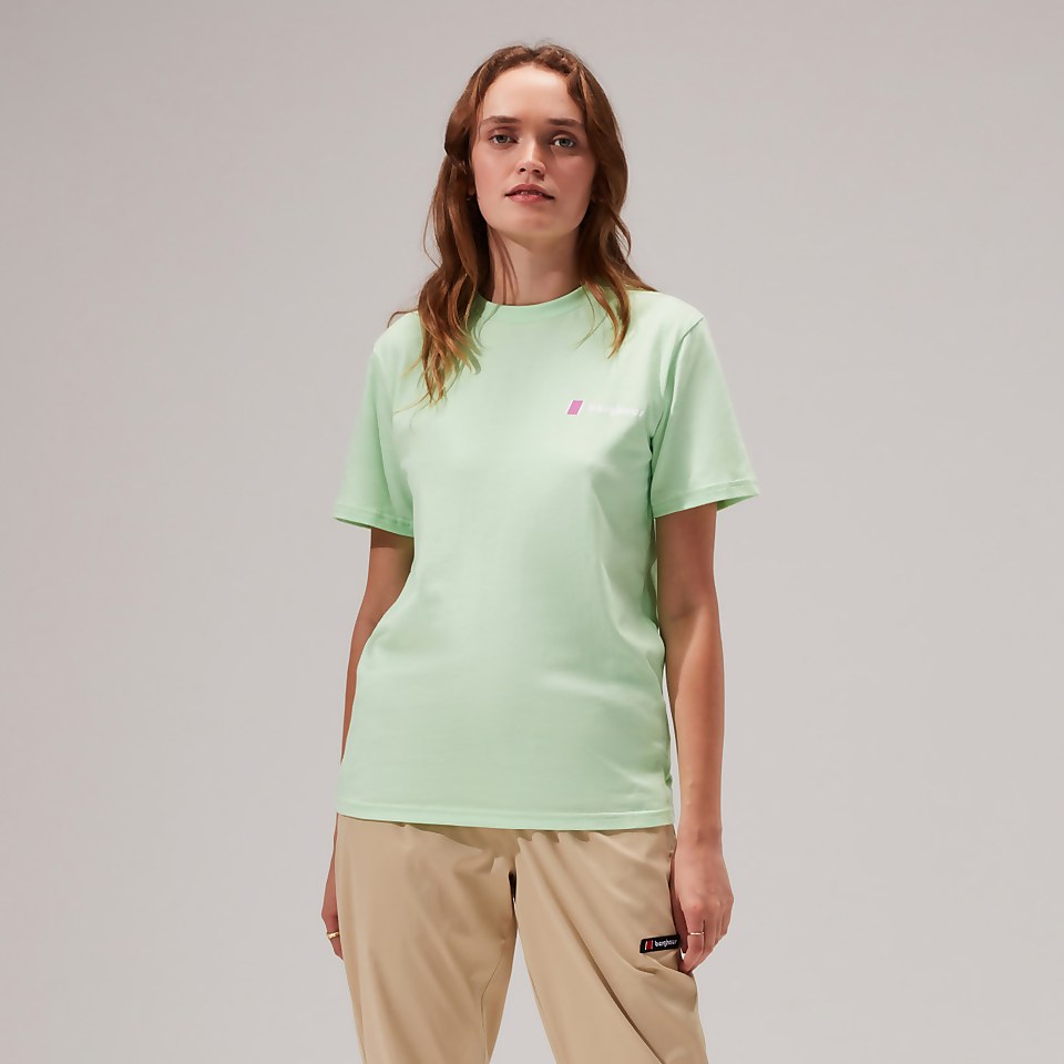 Unisex Skyline Lhotse Short Sleeve Tee - Light Green