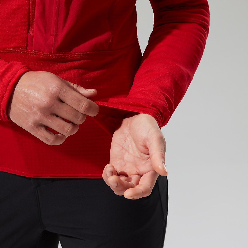 MTN Arete LB Half Zip für Damen - Rot