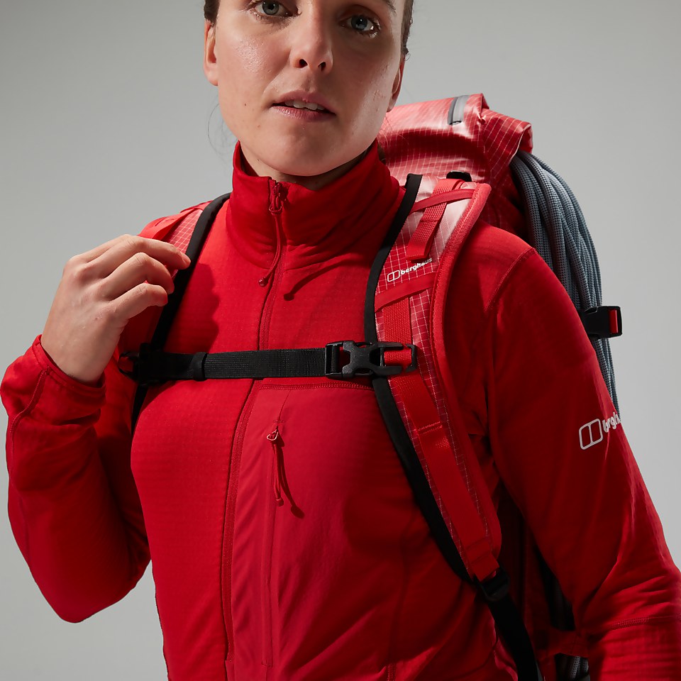 MTN Arete LB Half Zip für Damen - Rot