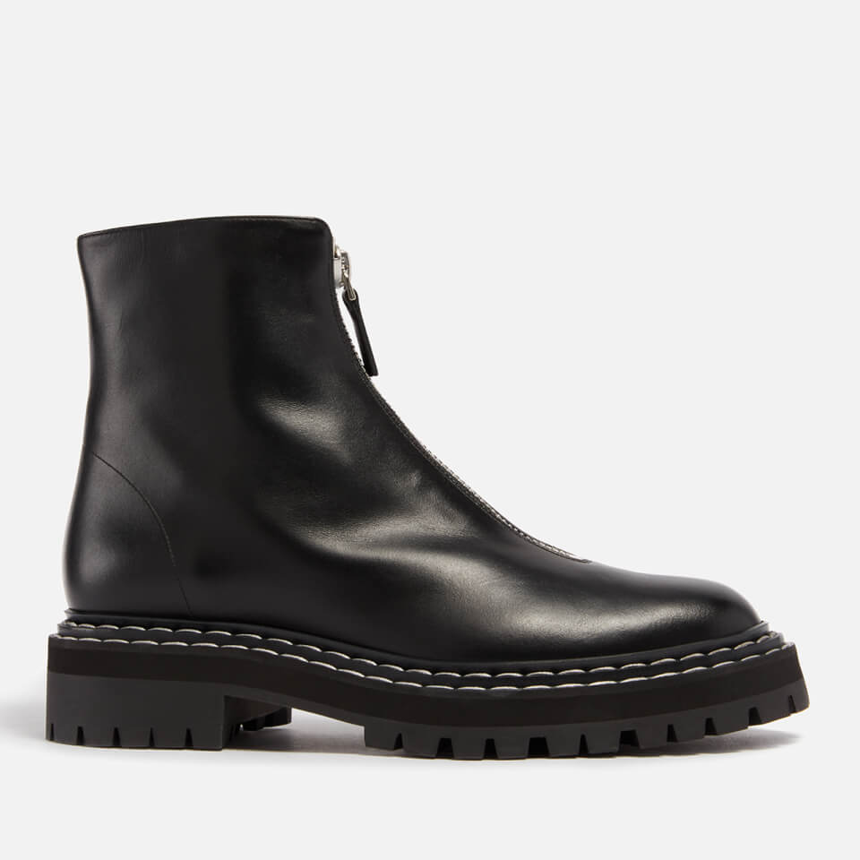 Proenza Schouler Lug Leather Ankle Boots Coggles