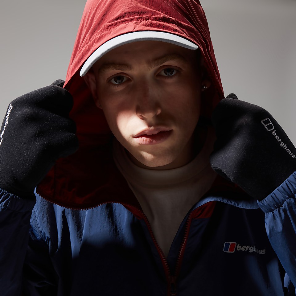 Men's Urban Co-ord Wind Jacket - Dark Blue/Dark Red