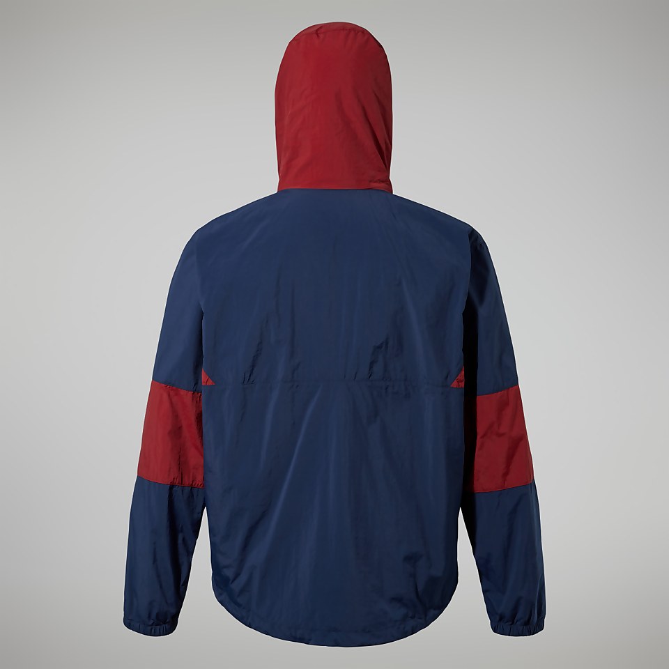 Men's Urban Co-ord Wind Jacket - Dark Blue/Dark Red