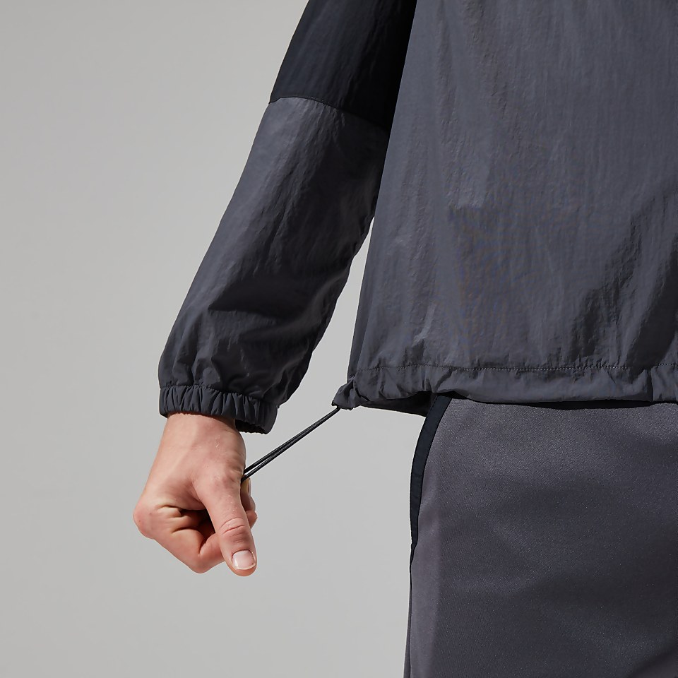 Men's Urban Co-ord Wind Jacket - Grey/Black