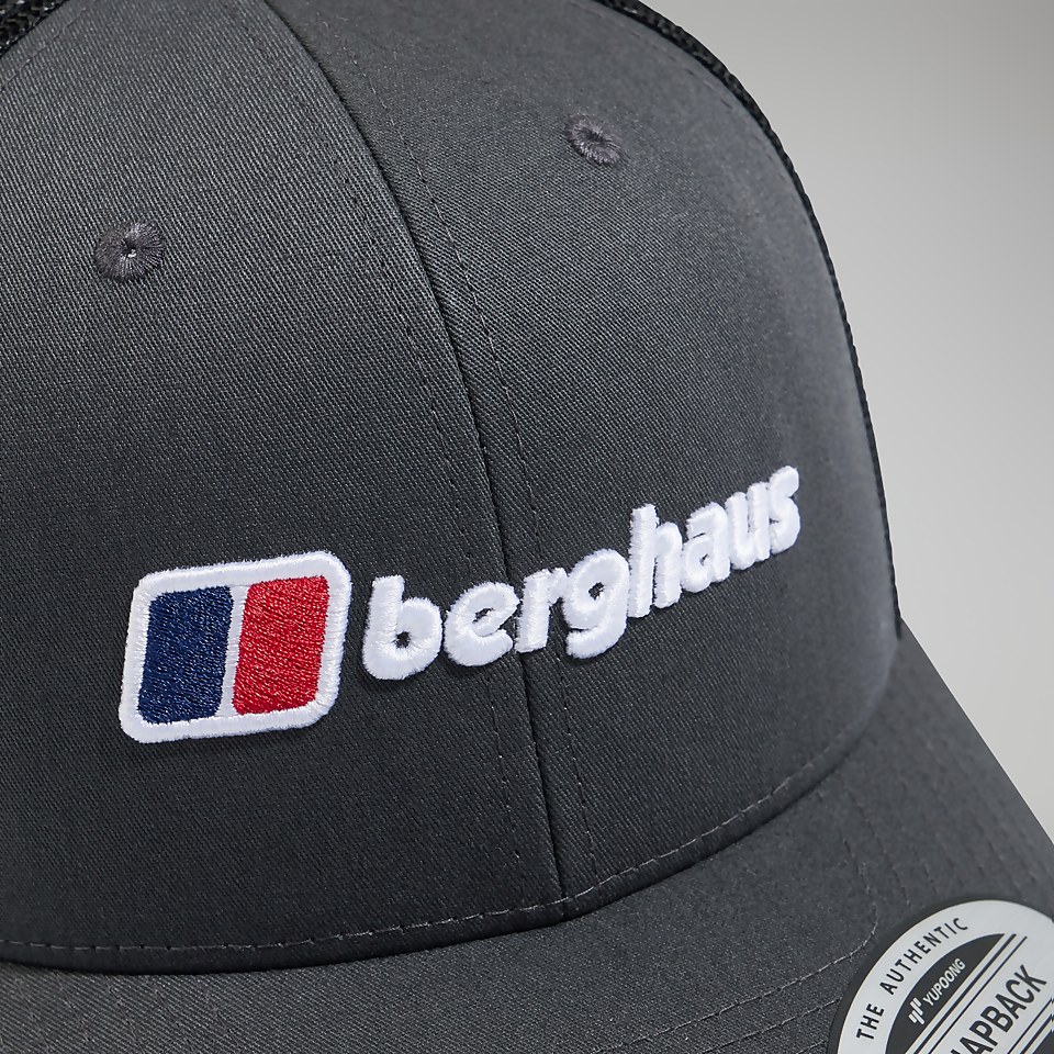 Unisex Logo Recognition Trucker Cap - Grey/Black
