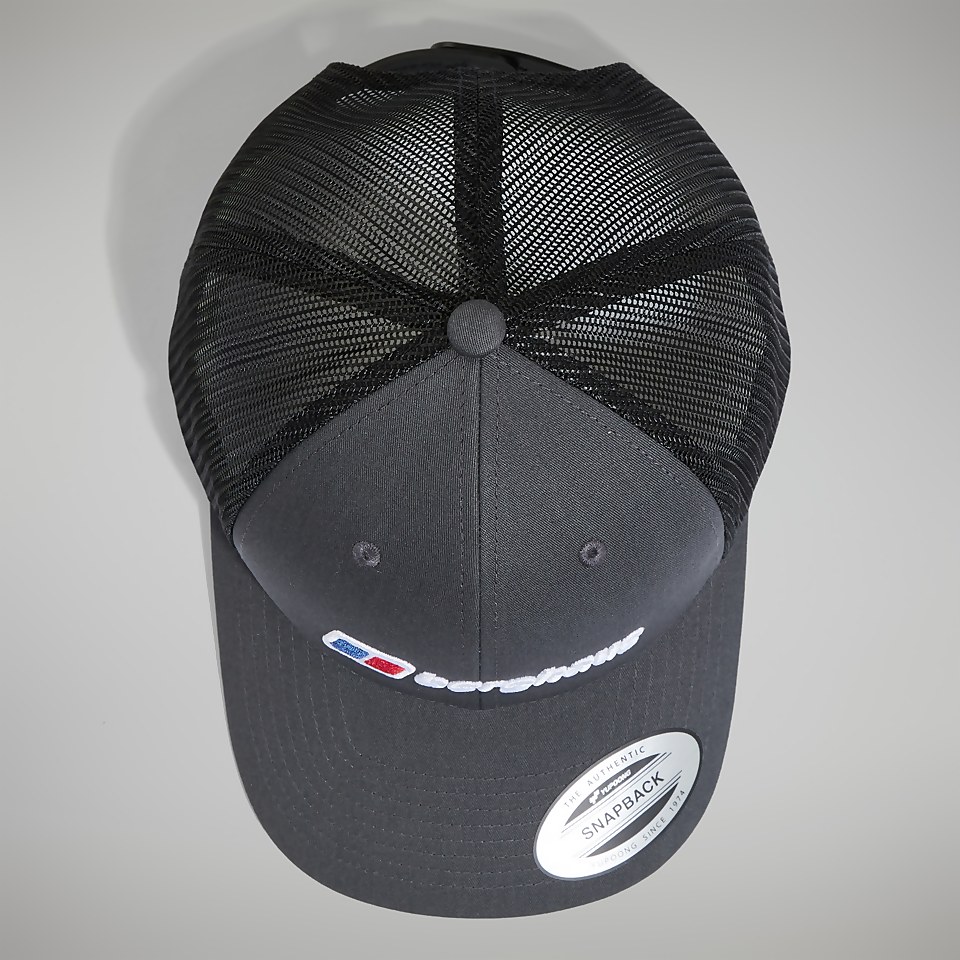 Unisex Logo Recognition Trucker Cap - Grey/Black