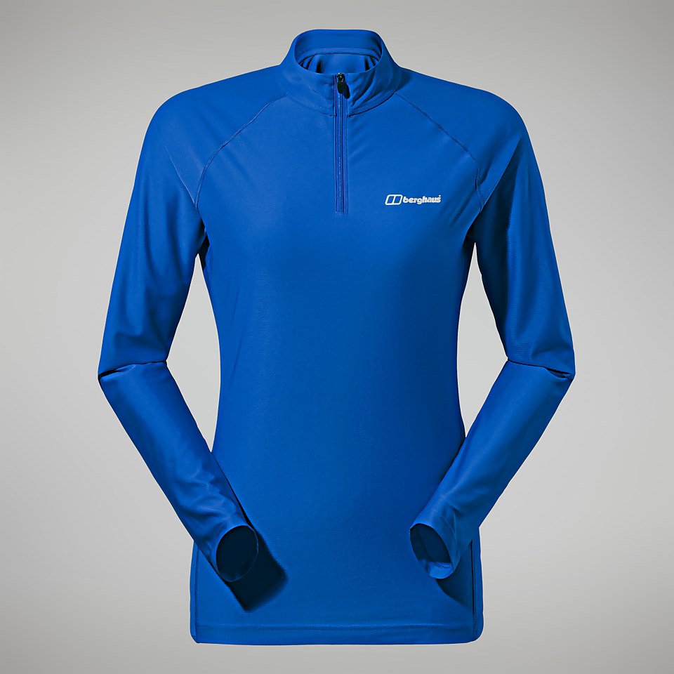 Women's 24/7 Tech Long Sleeve Half Zip Tee - Blue