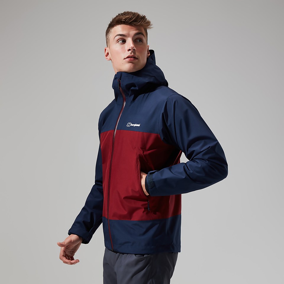Men's Paclite Dynak Jacket - Dark Blue/Dark Red