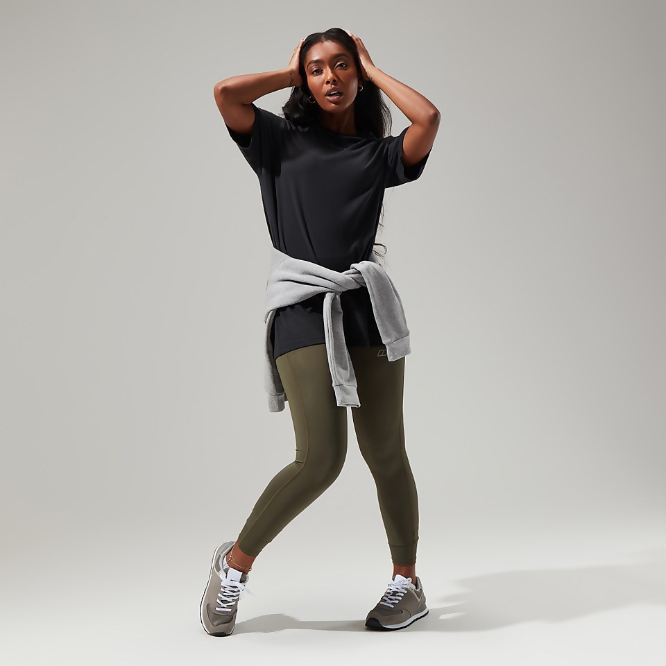 Boyfriend Logo Short Sleeve T-Shirt für Damen - Schwarz