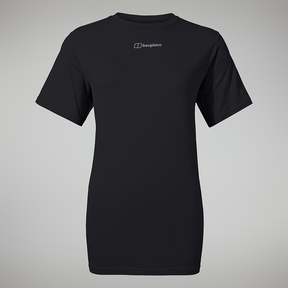 Boyfriend Logo Short Sleeve T-Shirt für Damen - Schwarz