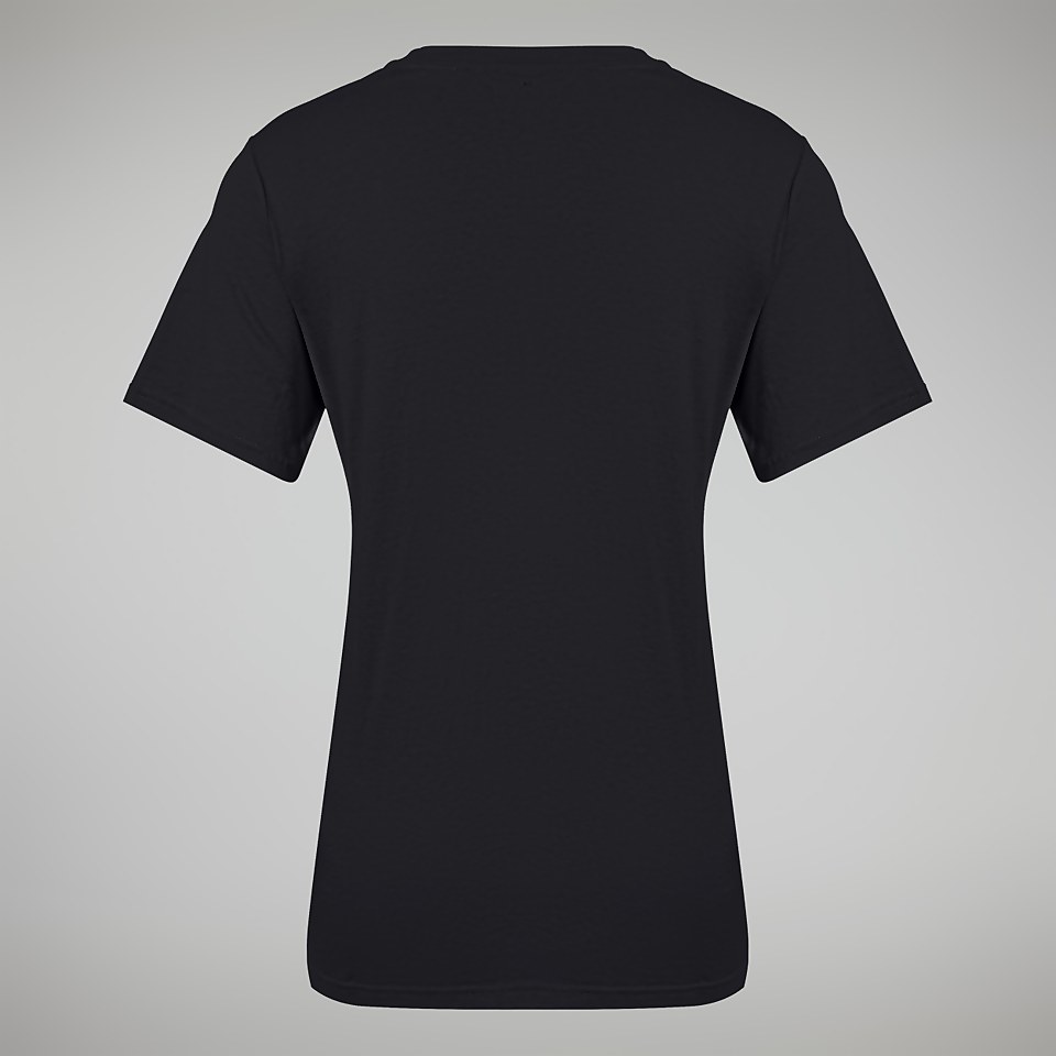Boyfriend Logo Short Sleeve T-Shirt für Damen - Schwarz