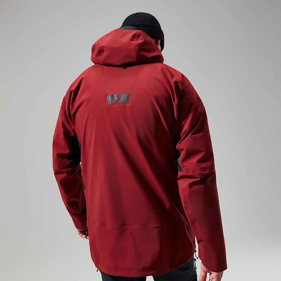 Men's MTN Arete Descend GTX Jacket - Dark Red/Black