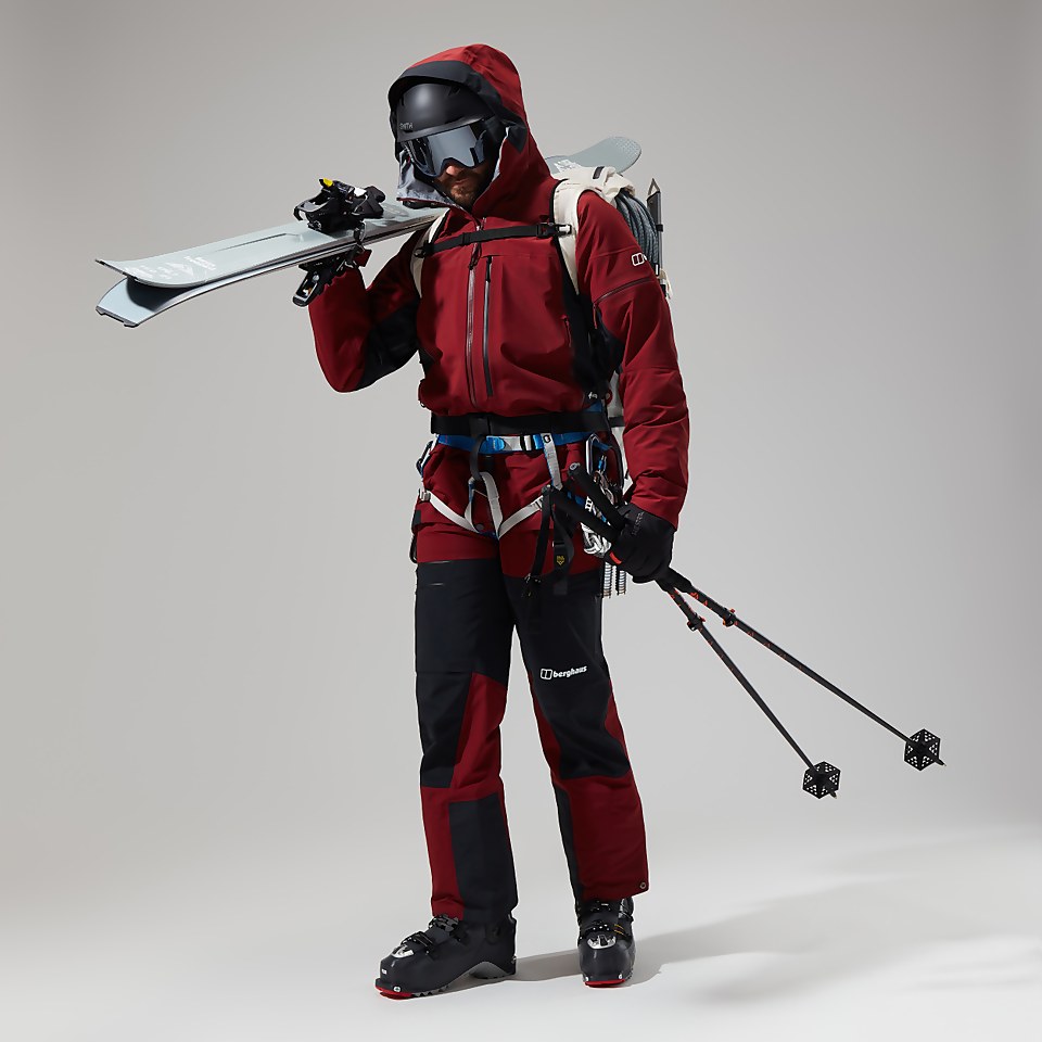 Men's MTN Arete Descend GTX Jacket - Dark Red/Black