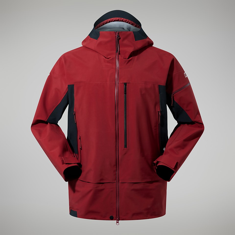 Men's MTN Arete Descend GTX Jacket - Dark Red/Black