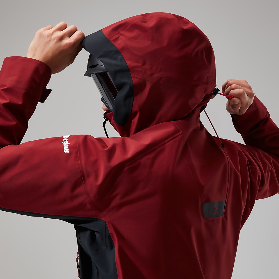Men's MTN Arete Descend GTX Jacket - Dark Red/Black