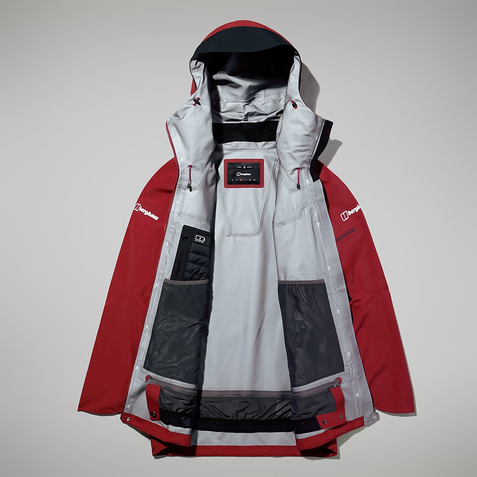 Men's MTN Arete Descend GTX Jacket - Dark Red/Black