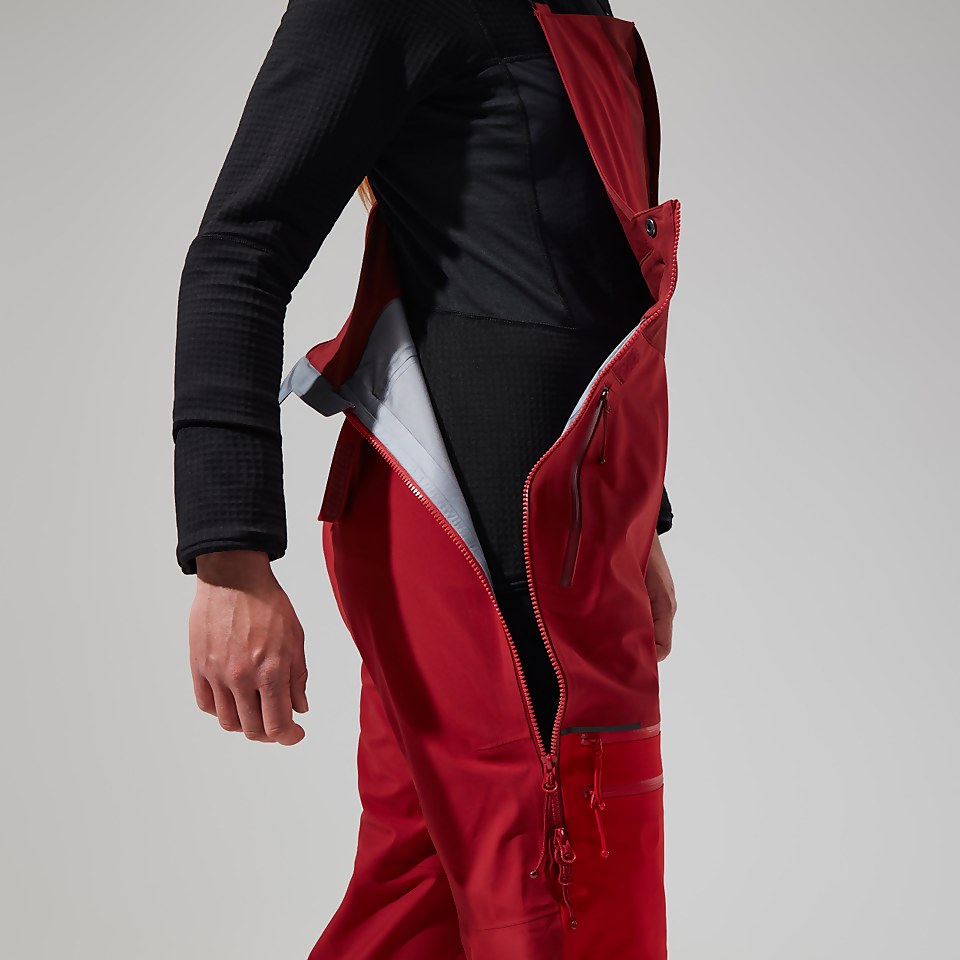MTN Arete Descend GTX Bib Pants für Damen - Rot