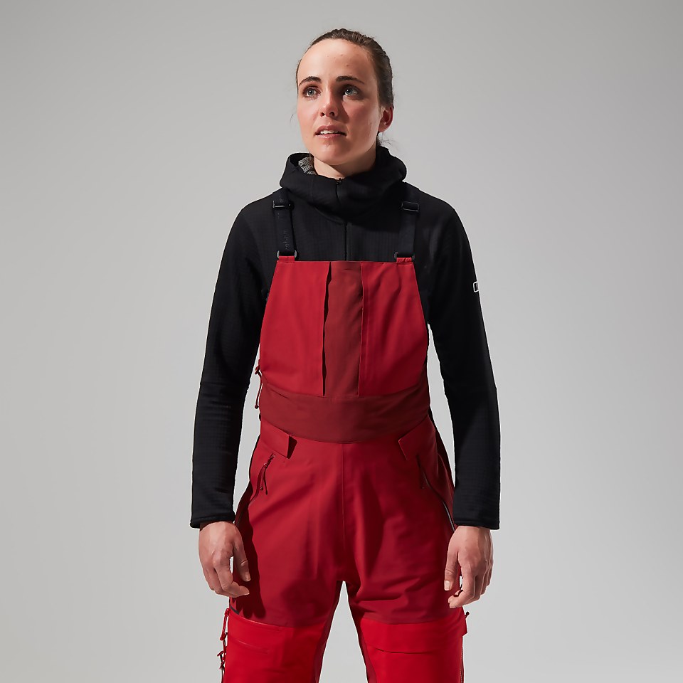 MTN Arete Descend GTX Bib Pants für Damen - Rot