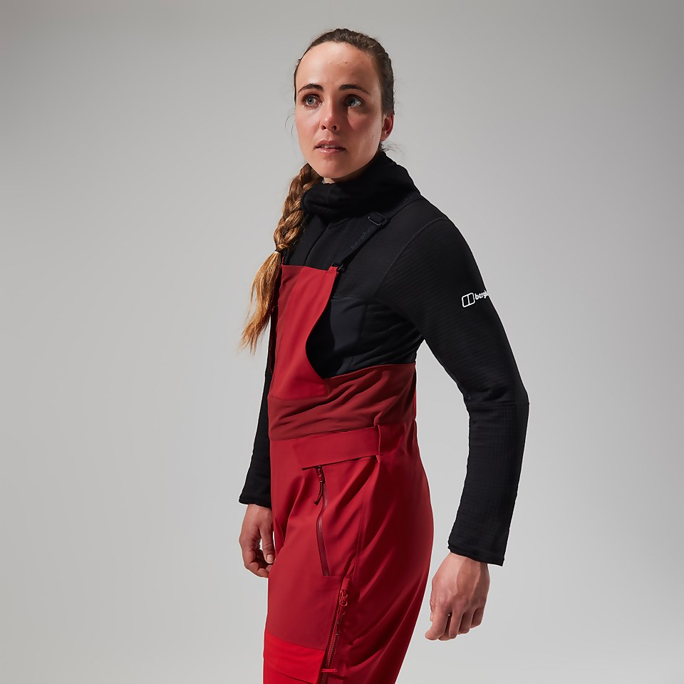 MTN Arete Descend GTX Bib Pants für Damen - Rot