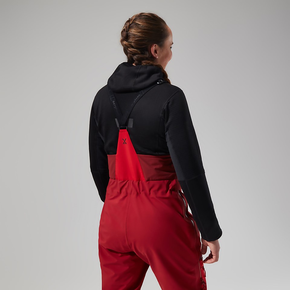MTN Arete Descend GTX Bib Pants für Damen - Rot