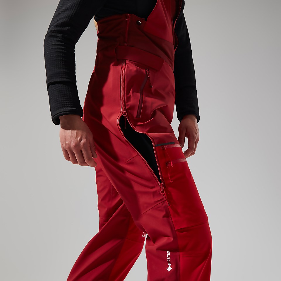MTN Arete Descend GTX Bib Pants für Damen - Rot
