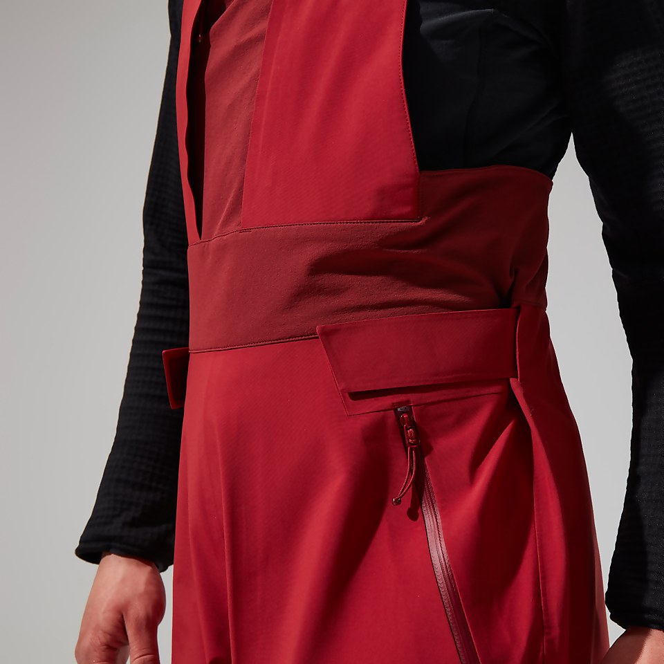 MTN Arete Descend GTX Bib Pants für Damen - Rot