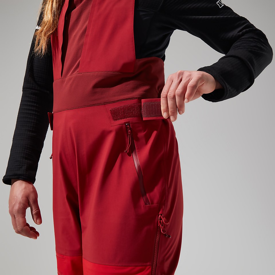 MTN Arete Descend GTX Bib Pants für Damen - Rot