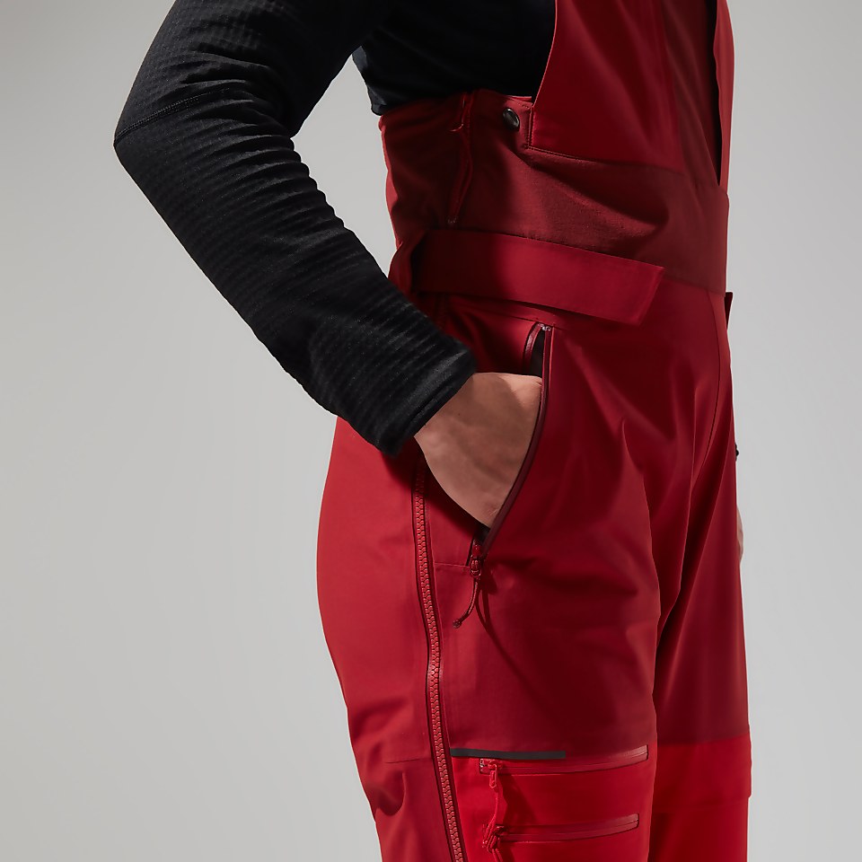 MTN Arete Descend GTX Bib Pants für Damen - Rot