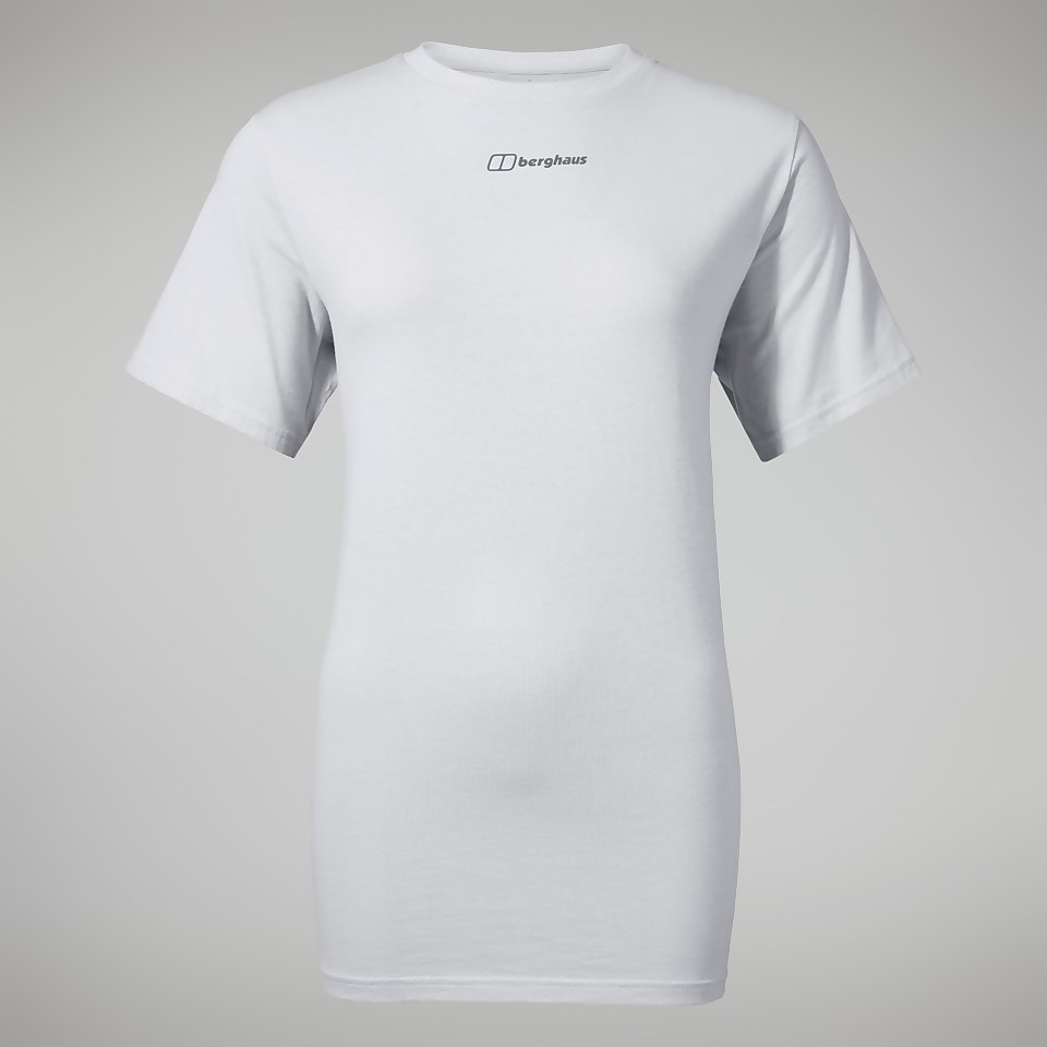 Women's Boyfriend Logo Short Sleeve Tee Pure White