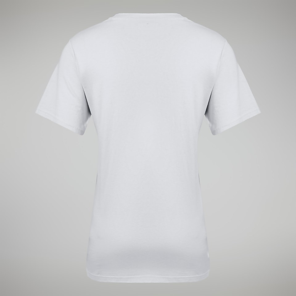 Women's Boyfriend Logo Short Sleeve Tee Pure White