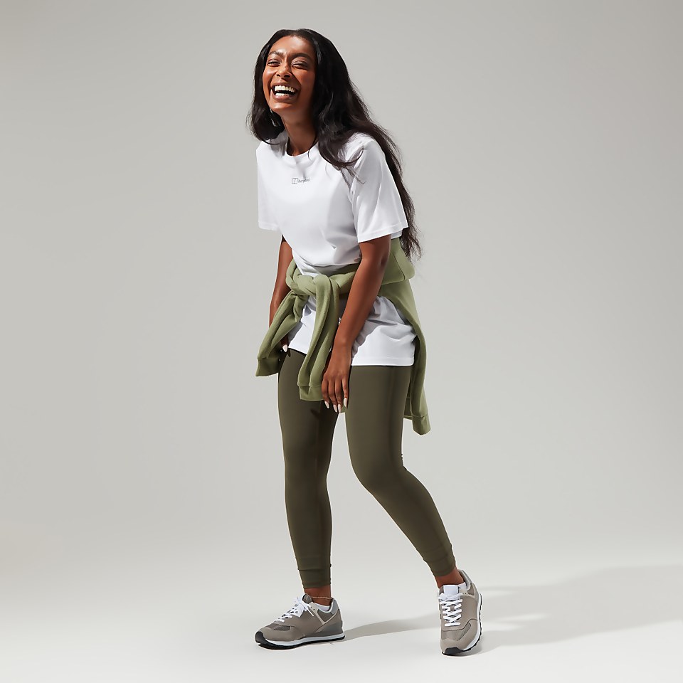 Women's Boyfriend Logo Short Sleeve Tee Pure White