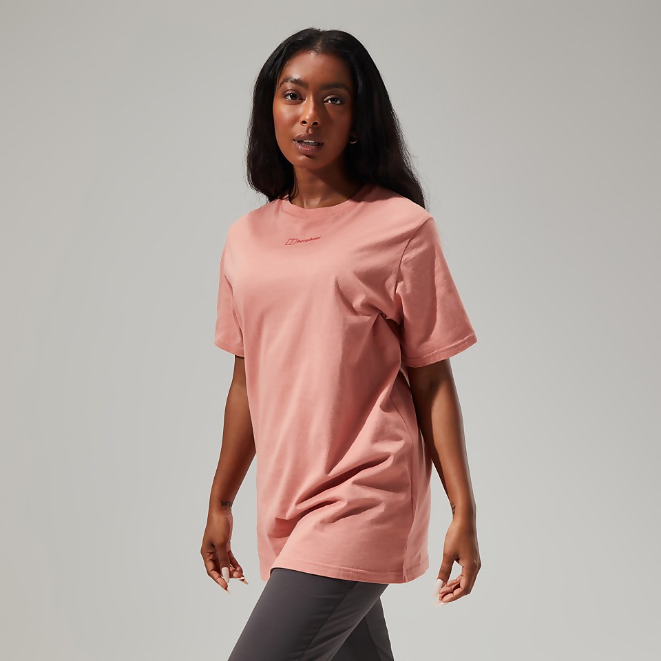 Women's Boyfriend Logo Short Sleeve Tee Black