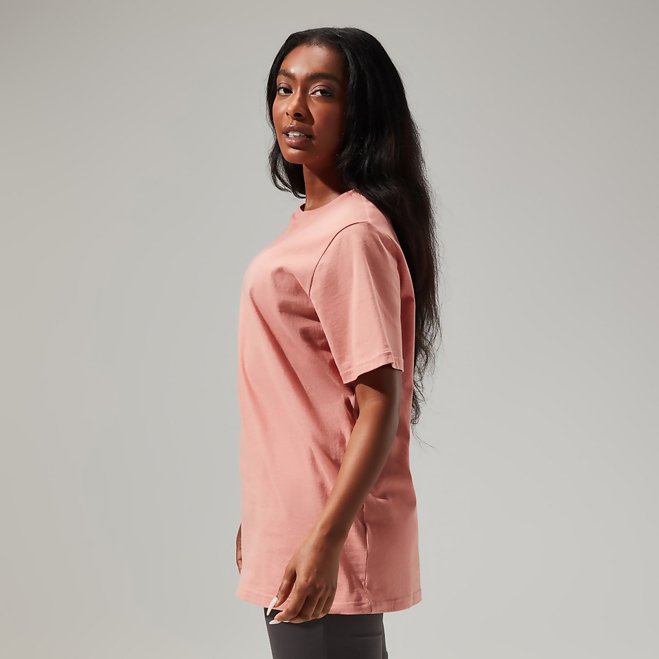 Women's Boyfriend Logo Short Sleeve Tee Black