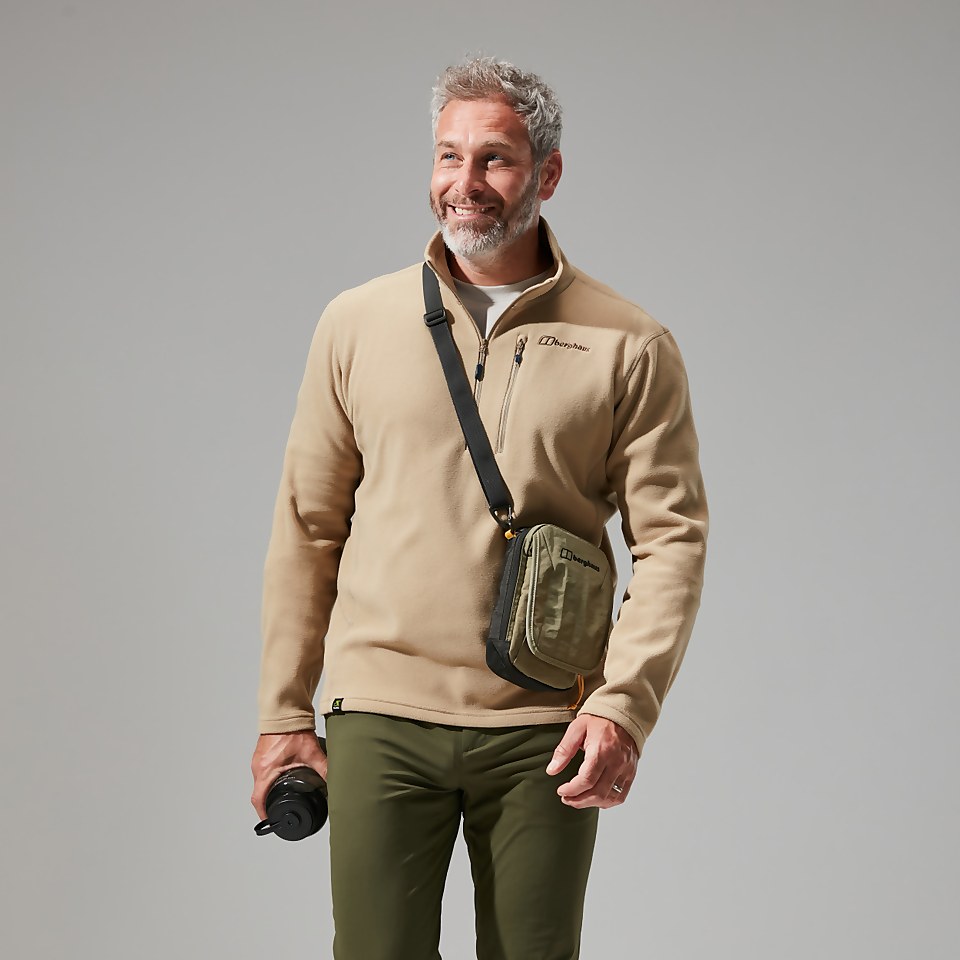 Men's Prism Micro Polartec Half Zip Fleece- Natural