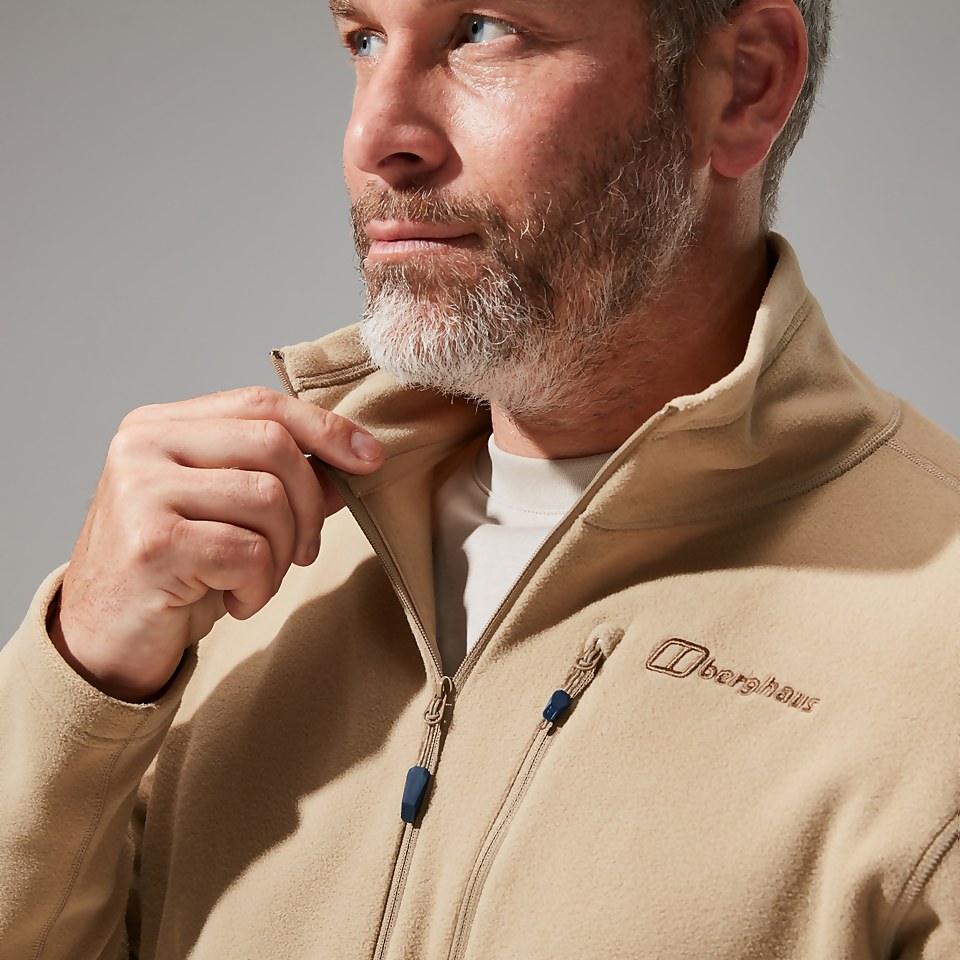 Men's Prism Micro Polartec Half Zip Fleece- Natural