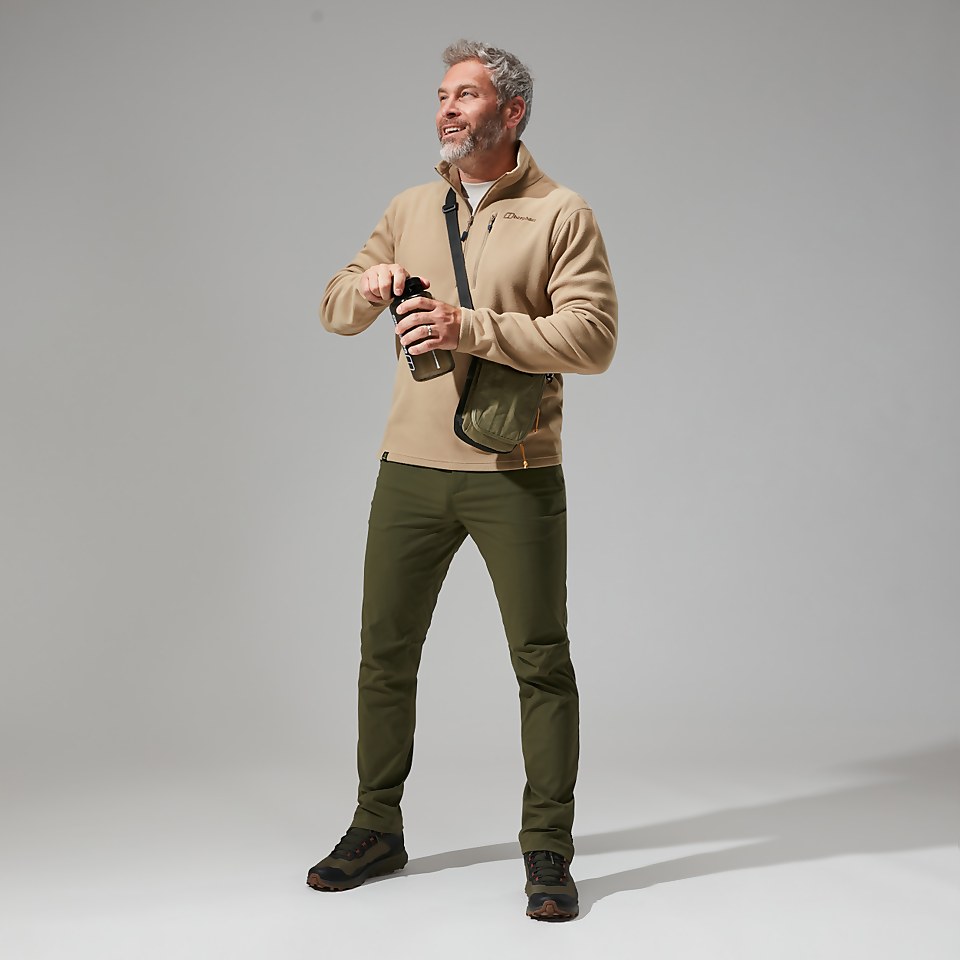 Men's Prism Micro Polartec Half Zip Fleece- Natural