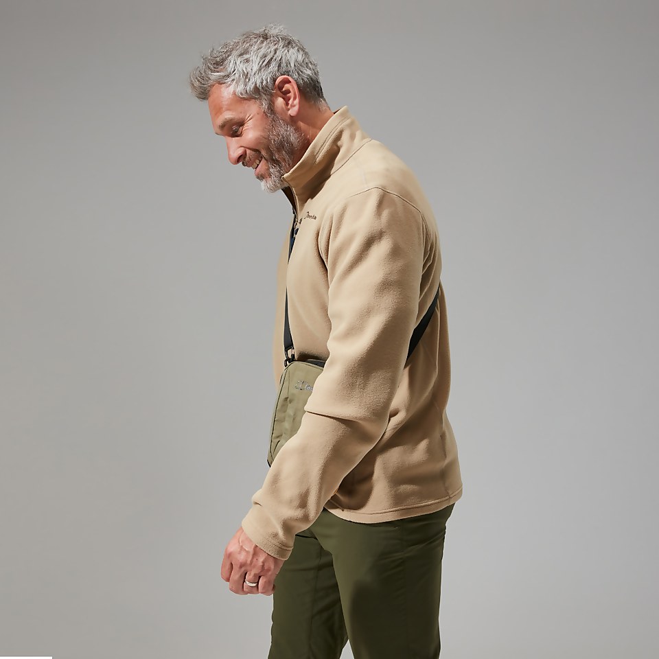 Men's Prism Micro Polartec Half Zip Fleece- Natural