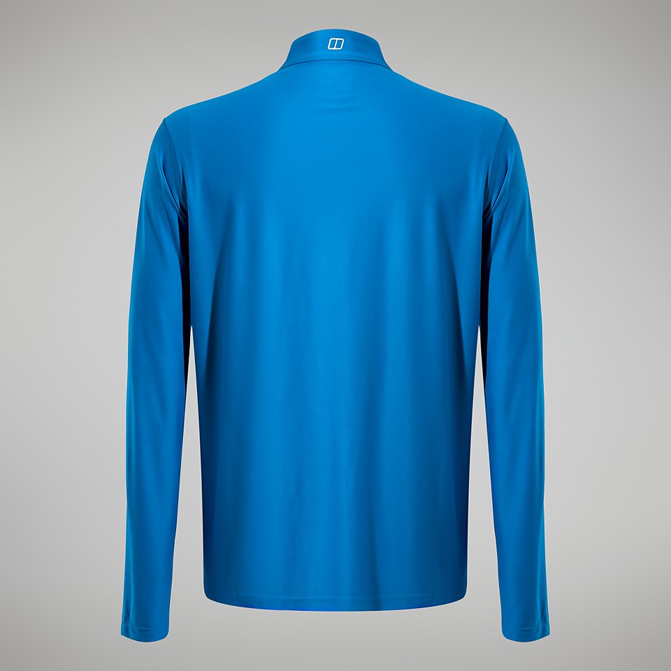 24/7 Long Sleeve Half Zip Tech T-Shirt für Herren - Blau