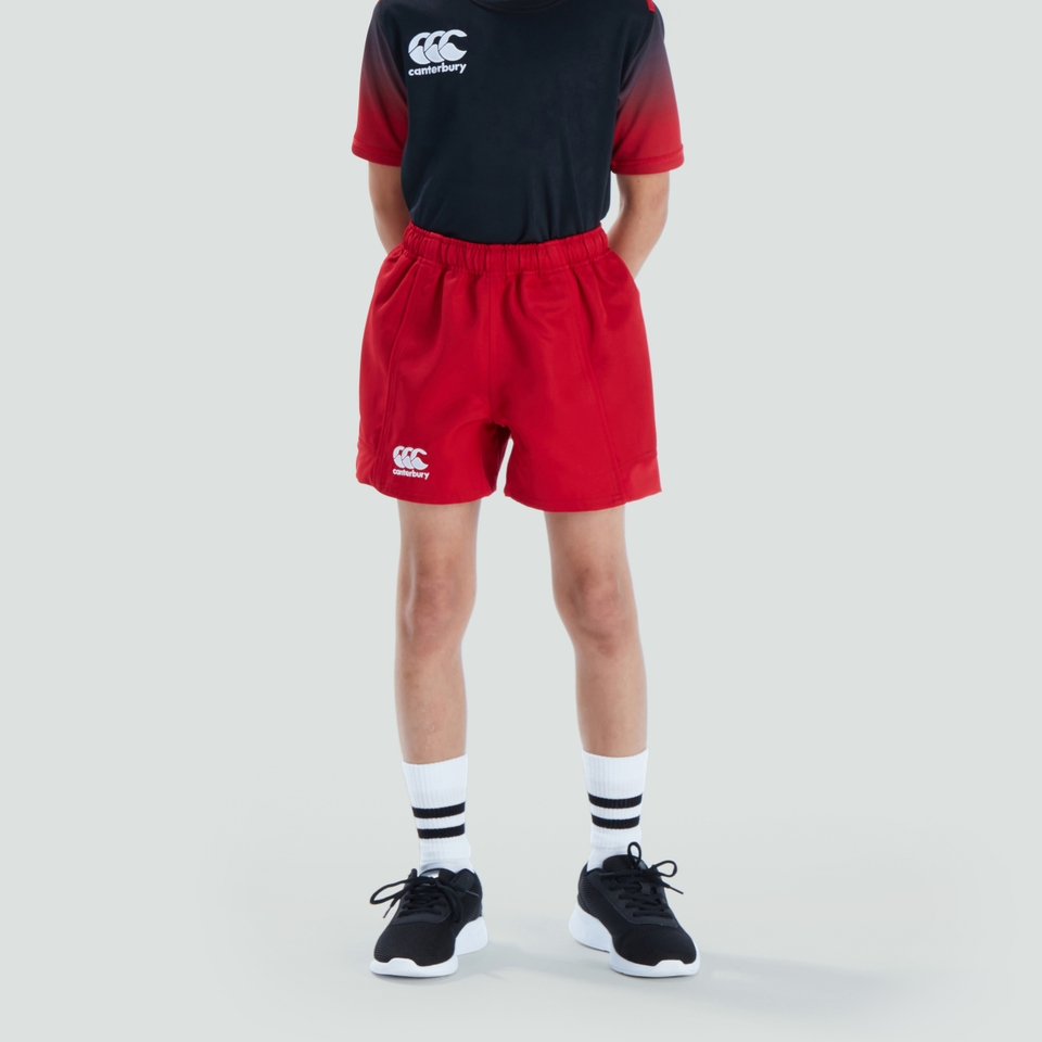 CANTERBURY ADVANTAGE SHORT JUNIOR FLAG RED
