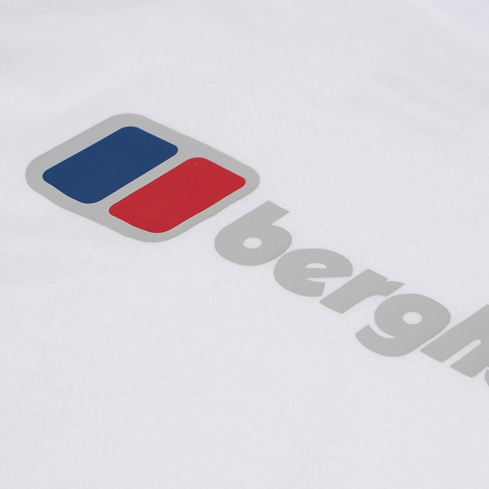 Women's Boyfriend Big Classic Logo Long Sleeve Tee White